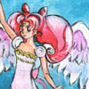chibi usa, acrylic on muslin