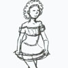 a little curtsey