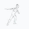 a series of gesture drawings