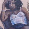 Pastel, done from a magazine image of Lauryn Hill